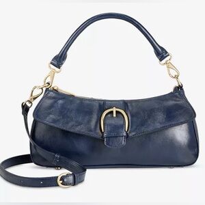 Elegant Navy Leather Handbag